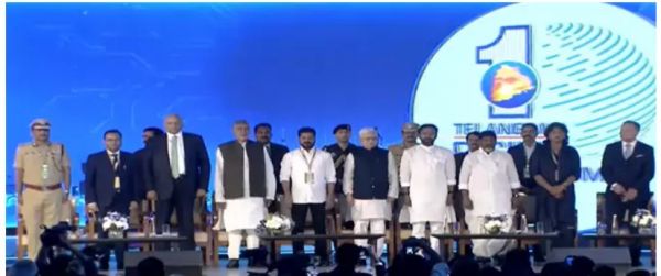 &lsquo;तेलंगाना राइजिंग ग्लोबल समिट&rsquo; शुरू, राज्यपाल ने किया उद्घाटन