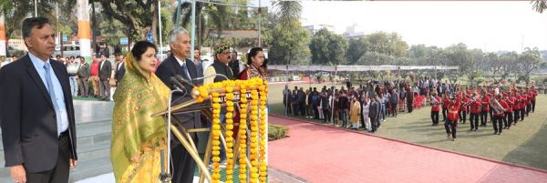 भोपाल : मंत्रालय में राष्ट्र-गीत और राष्ट्रगान का हुआ सामूहिक गायन