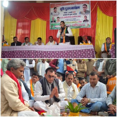 राजगढ़ः राज्यमंत्री पंवार ने 90 लाख रुपए की लागत से निर्मित कार्यों का किया भूमिपूजन