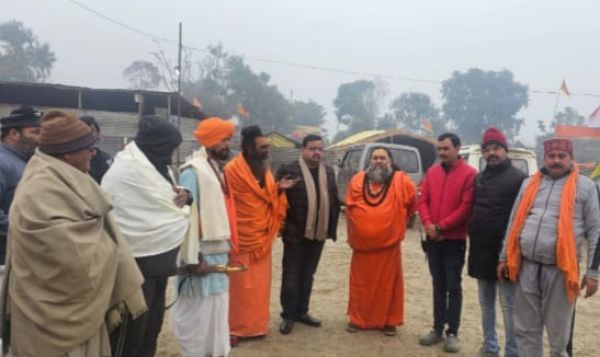 जूना अखाड़ा के राष्ट्रीय प्रवक्ता विशेश्वरानन्द पहुंचे मेला श्री राम नगरिया, कहा&mdash;सनातन धर्म को मजबूत करना जरूरी