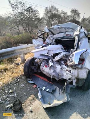  तेज रफ्तार डंपर ने पैदल चल रहे युवक को कुचला