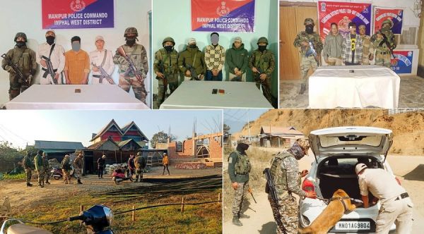 मणिपुरः अलग-अलग अभियानों में उग्रवादी संगठनों के तीन कैडर गिरफ्तार