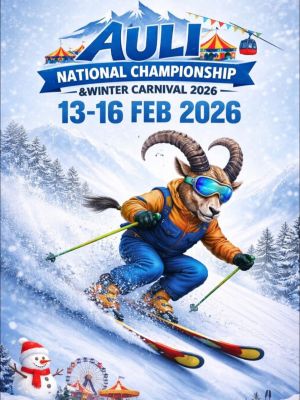 मुख्य स्लोप नंदा देवी स्कीइंग स्लोप राष्ट्रीय प्रतियोगिताओं और विंटर कार्निवाल के लिए तैयार