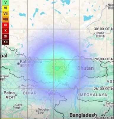 सिक्किम में 4.6 तीव्रता का भूकंप, काेई हताहत नहीं