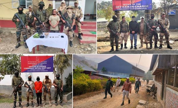 मणिपुर में उग्रवादी संगठन केसीपी, आरपीएफ एवं प्रीपाक के तीन कैडर गिरफ्तार