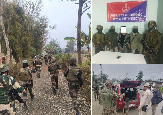 मणिपुरः अलग-अलग क्षेत्रों से पांच उग्रवादी गिरफ्तार