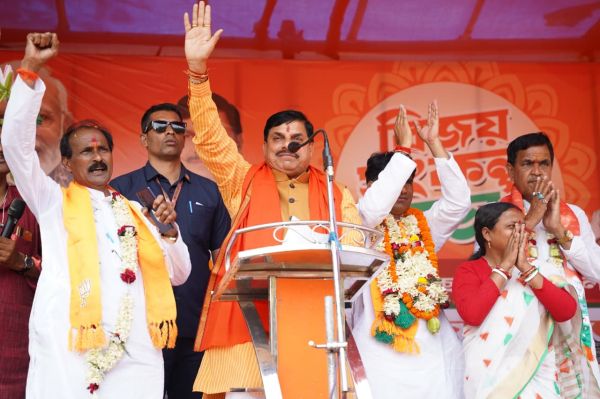 बांकुड़ा पहुंचे मध्य प्रदेश के सीएम डाॅ. मोहन यादव ने कहा - ममता राज में अपमानित हो रहे हिंदू