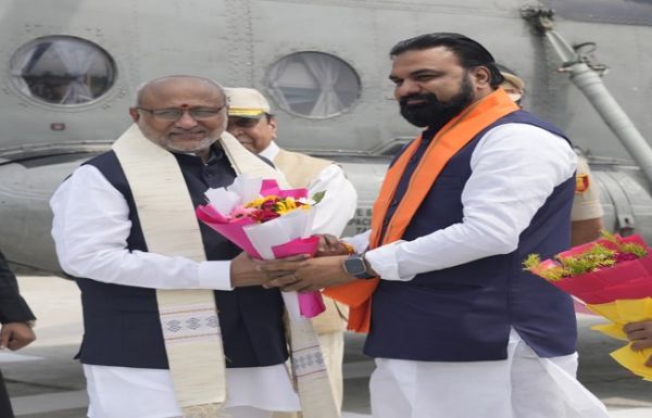 उपराष्ट्रपति सी.पी. राधाकृष्णन पहुंचे मोतिहारी, दीक्षांत समारोह में होंगे शामिल