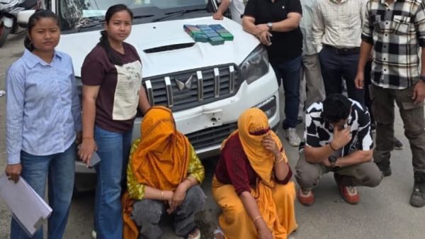 असम के अमीनगांव में 1.5 करोड़ की हेरोइन संग दो महिला समेत तीन गिरफ्तार