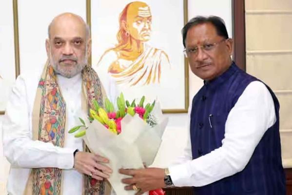 छत्तीसगढ़ के मुख्यमंत्री साय आज केंद्रीय गृह मंत्री शाह से करेंगे मुलाकात