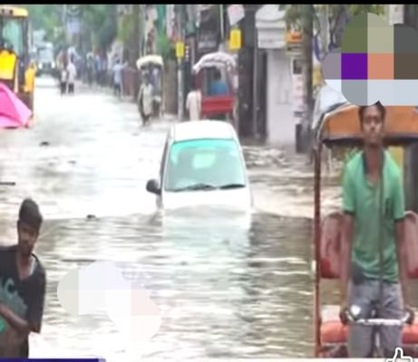 गुवाहाटी महानगर भारी जलभराव की चपेट में