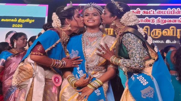 &ldquo;कूवागम उत्सव-2026&rdquo; में चेन्नई की ओमना बनीं &ldquo;मिस तिरुनंगई&rdquo;, हजारों ट्रांसजेंडरों ने लिया भाग