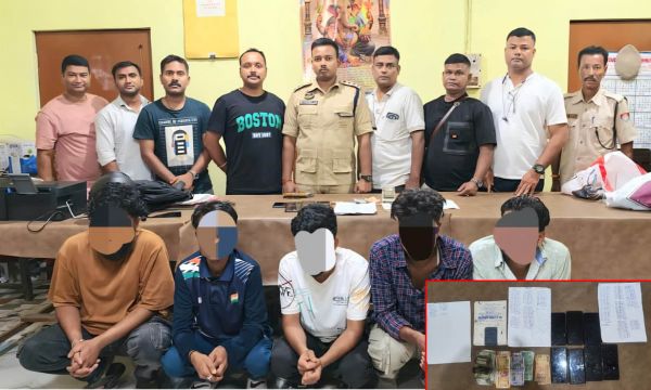 आईपीएल के जरिए जुआ संचालित करने वाले पांच आरोपित गिरफ्तार