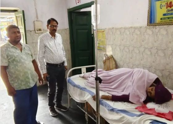 बारिश के बीच गिरी आकाशीय बिजली, घर में चाय बना रही महिला झुलसी
