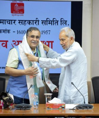अरविन्द मार्डीकर दूसरी बार हि.स. के निर्विरोध अध्यक्ष निर्वाचित