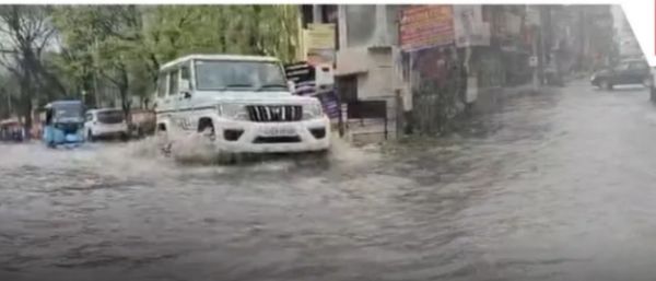 जोराबाट में कृत्रिम जलभराव, राष्ट्रीय राजमार्ग पर भारी जाम