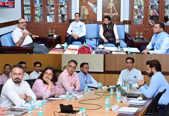 रायपुर : भारत सरकार भूमि संसाधन विभाग के सचिव ने मुख्य सचिव से की सौजन्य भेंट