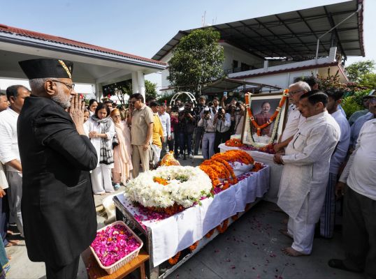 उपराष्ट्रपति सीपी राधाकृष्णन ने पूर्व मुख्यमंत्री बीसी खंडूरी को दी श्रद्धांजलि