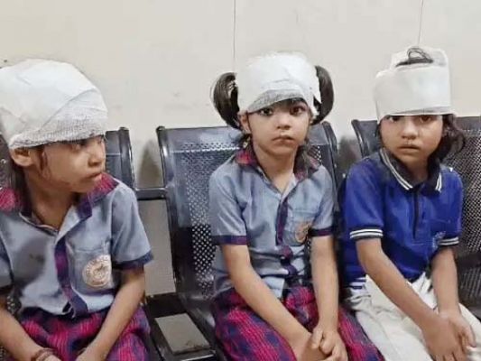 फरीदाबाद में स्कूल पर निर्माणाधीन इमारत की दीवार गिरी, चार बच्चे गंभीर घायल
