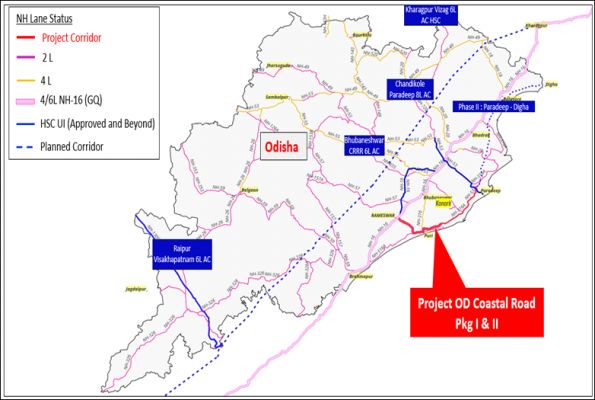 रामेश्वर-परादीप तटीय राजमार्ग को मंजूरी, ओडिशा में 8,300 करोड़ की मेगा सड़क परियोजना