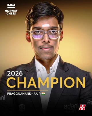 प्रधानमंत्री मोदी ने नॉर्वे शतरंज टूर्नामेंट जीतने पर प्रज्ञानानंद को दी बधाई