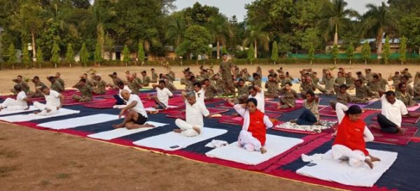 नारायणपुर में माड़ मैत्री अभियान के तहत आयाजित योग शिविर का हुआ समापन