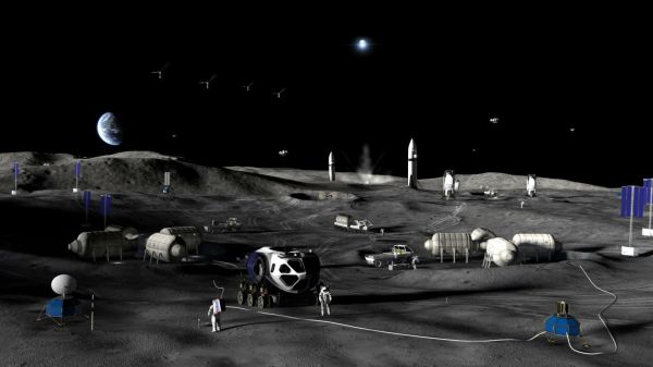 चंद्रमा के दक्षिणी ध्रुव पर ड्रोन और रोबोट तैनात करेगा NASA