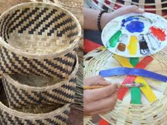 प्रचलित जनजातीय शिल्प है - टोकरी कला 