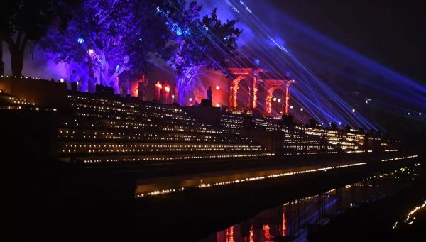  दिल्ली दीपोत्सव-2024:-  यमुना नदी का वासुदेव घाट 3.51 लाख दीयों से जगमगाया