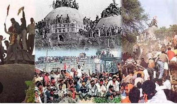 हिन्दू शौर्य के सामूहिक प्रकटीकरण से 1992 में हटा अपमान का प्रतीक बाबरी ढ़ांचा 